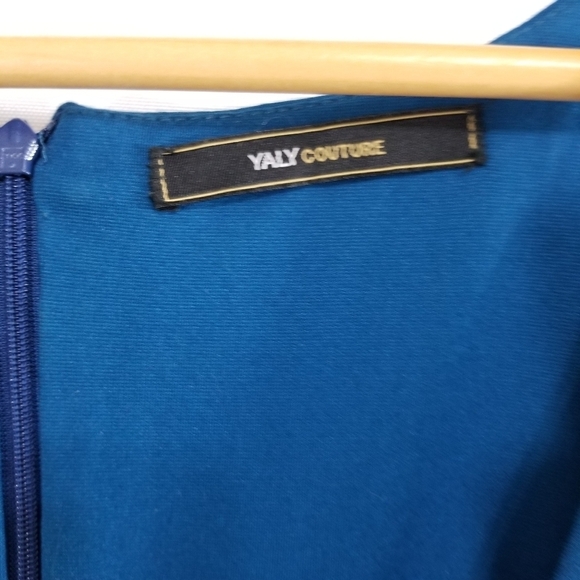 Colorblock Sleeveless Dress - Blue, Pink, and Black Size Medium - Picture 6 of 8